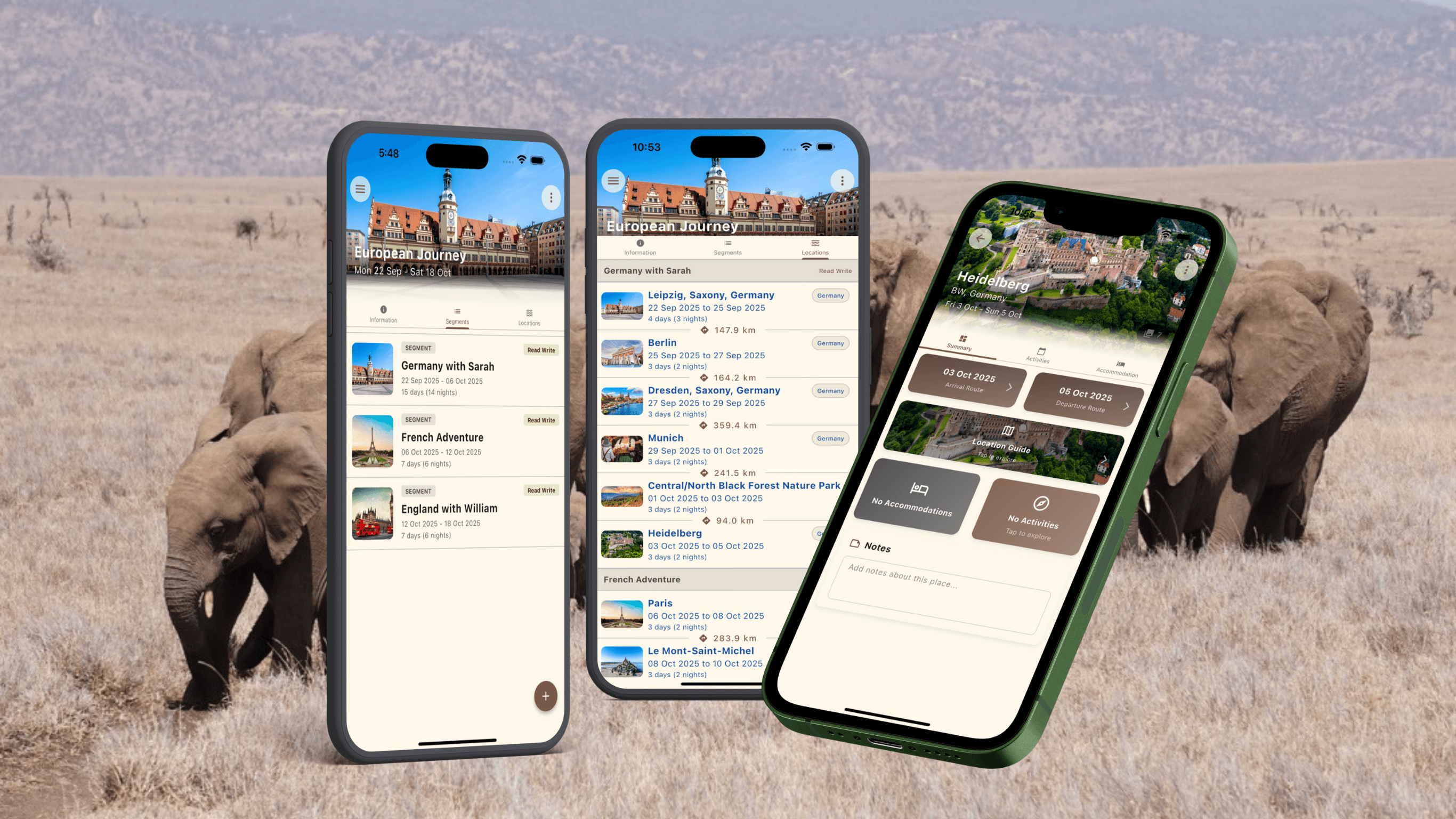 Itinatour App Screenshots